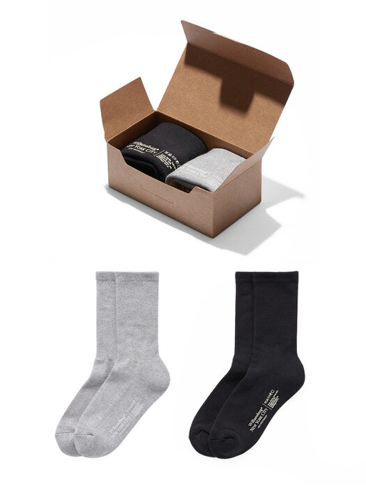 Casual Socks 2in1 PACK_Black