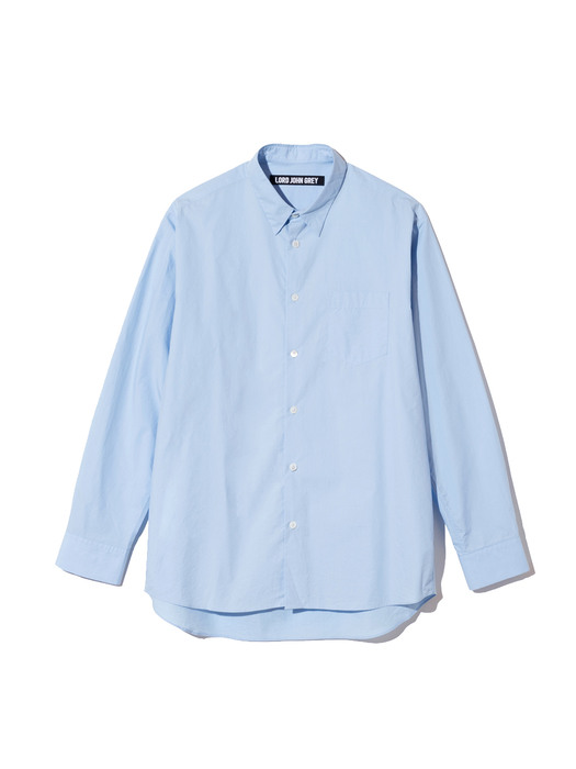 crinkled cotton shirts sky blue
