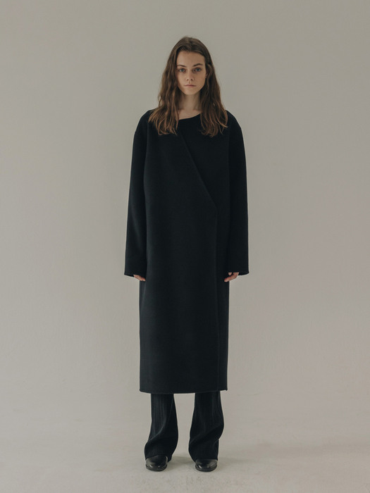 unbalance coat (black)