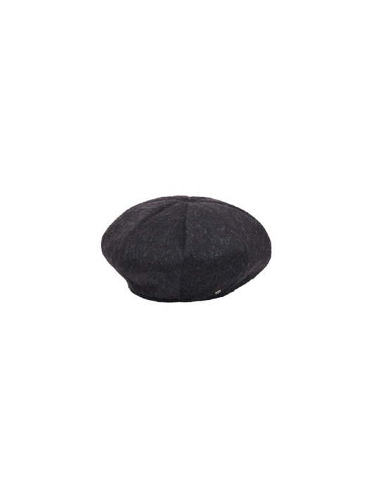 Iconic beret -metal black