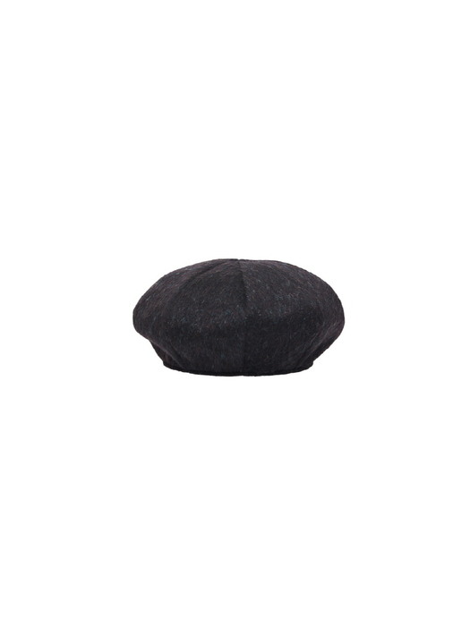 Iconic beret -metal black