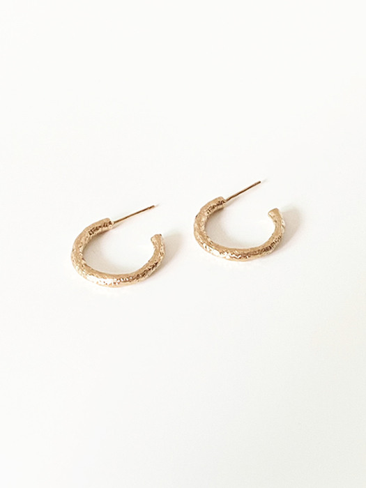 Branch ring earring (gold)