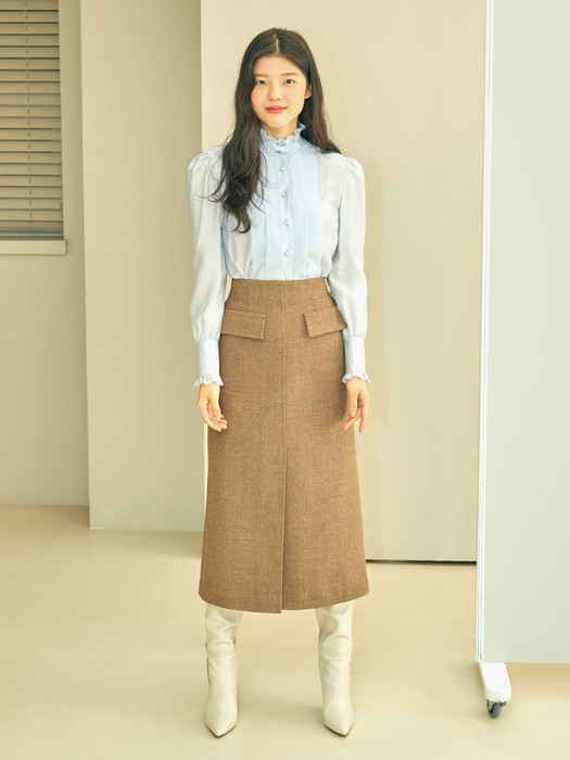 NO.3 SKIRT - BROWN