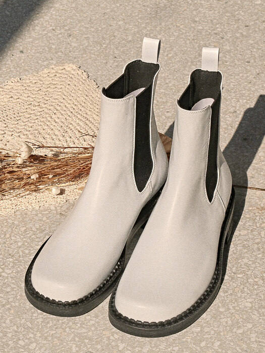 [UNISEX] 1564 P-1564 Chelsea boots-white