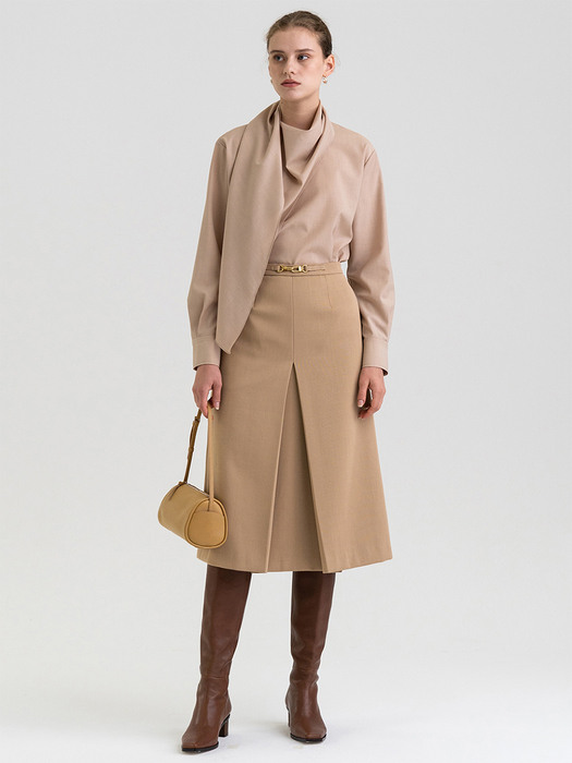 FW21 A-line Skirt Camel