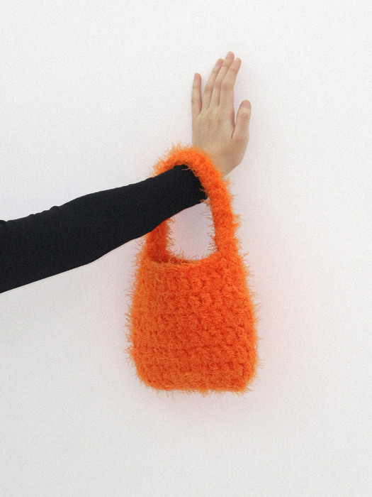 fluffy mini bag (orange)