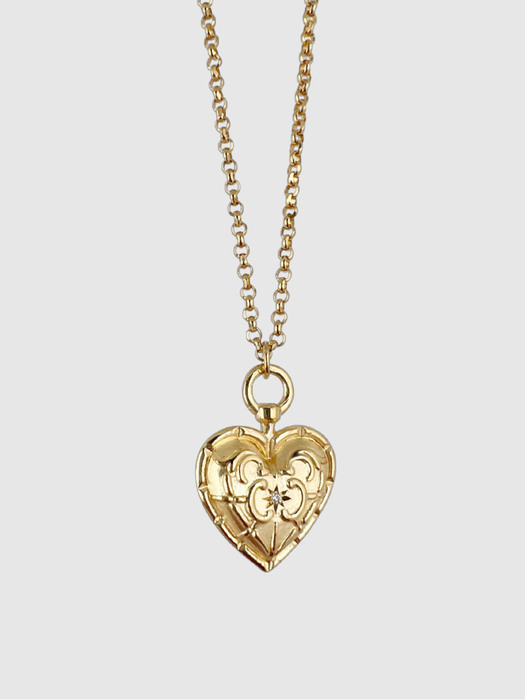 Heart starcubic necklace