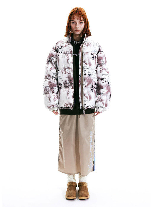 SCULPTOR스컬프터]101 RDS Ellipse Oversized Puffer Down Ash Flower