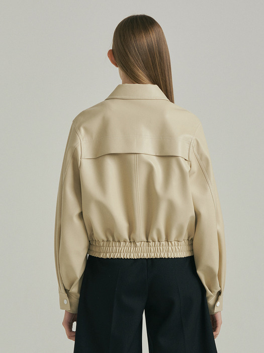 [단독] Signature Leather Blouson Jacket