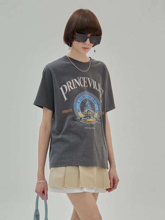 PRINCEVILLE Print T-Shirt in D/Grey VW2SE114-13