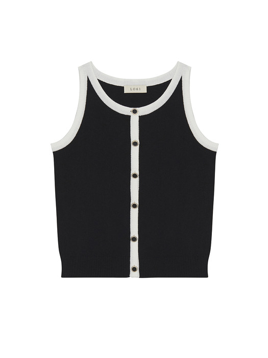 [EXCLUSIVE] Camille Knit Vest in Black