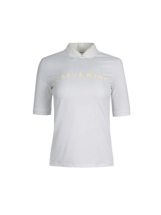 로고 포인트 여성 티셔츠 WHITE