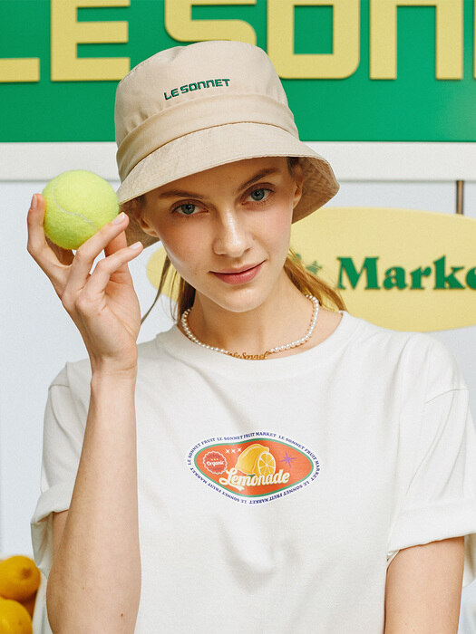Fruit Market T-shirt_Lemon__White & Lemon Yellow