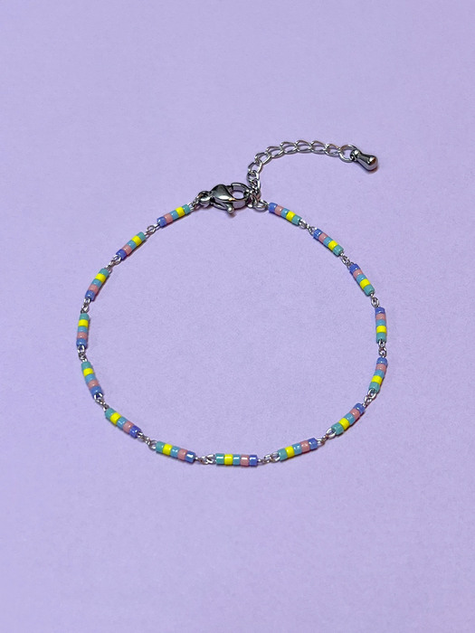 [SURGICAL] PASTEL CANDY CHAIN BRACELET AB222010