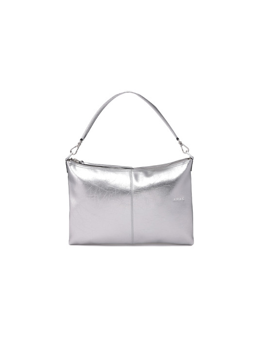 POCHE BAG HOBO SILVER