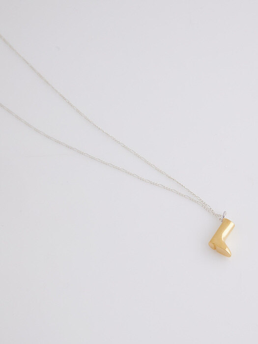 put on your boots necklace gold plated ver.