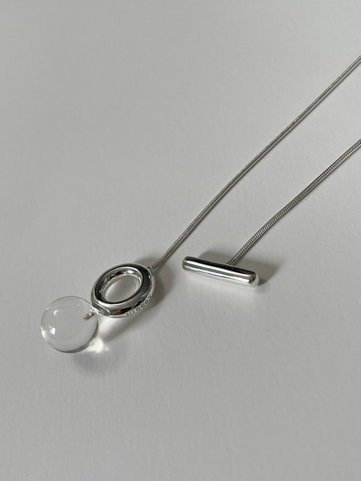 clearball toggle necklace