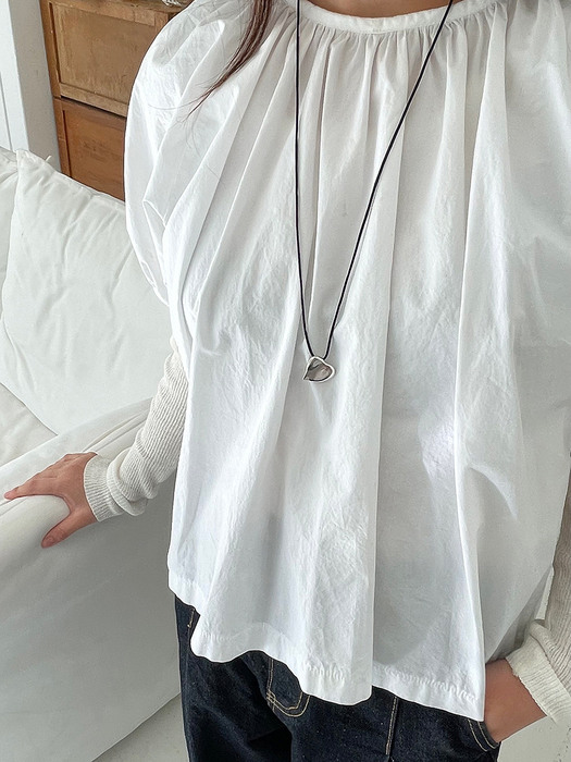 [silver925] silk string heart necklace