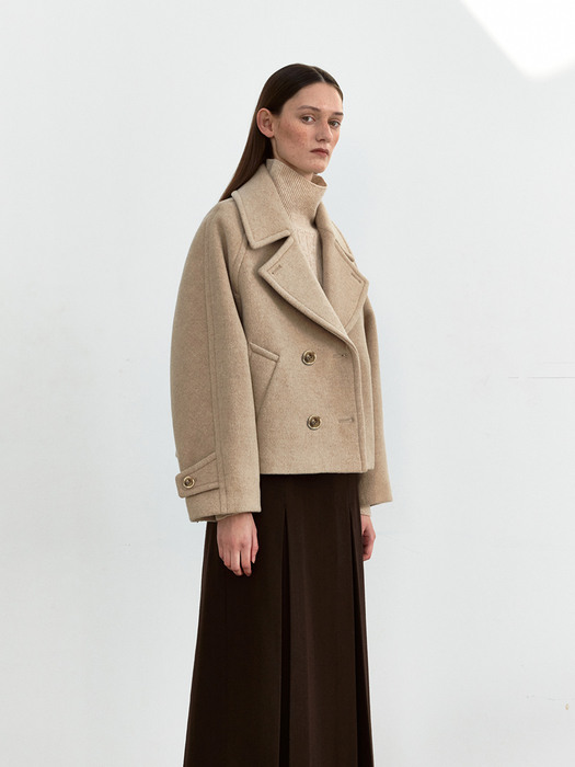 TWW WIDE COLLAR DOUBLE HALF COAT_2COLORS