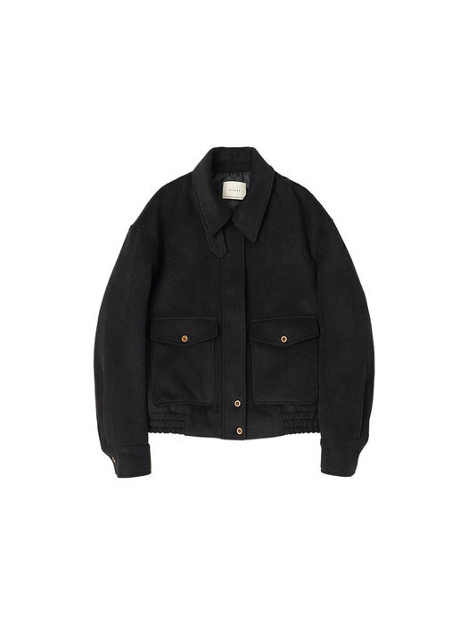 SIOT4060 wool bomber jacket_Black