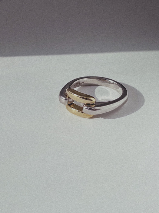 [14K+SV] Gold Link Ring