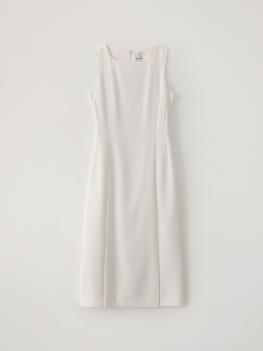 SLEEVELESS DRESS (WHITE)