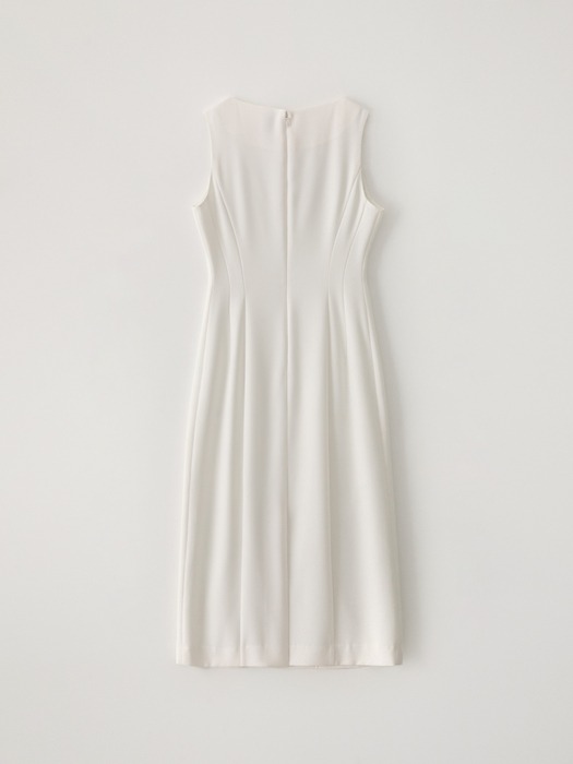 SLEEVELESS DRESS (WHITE)