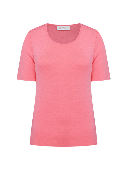 Summer Crew Neck Knit Top-4color