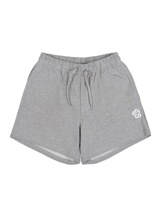 ersco signature heart logo sweatpants_Mellange gray