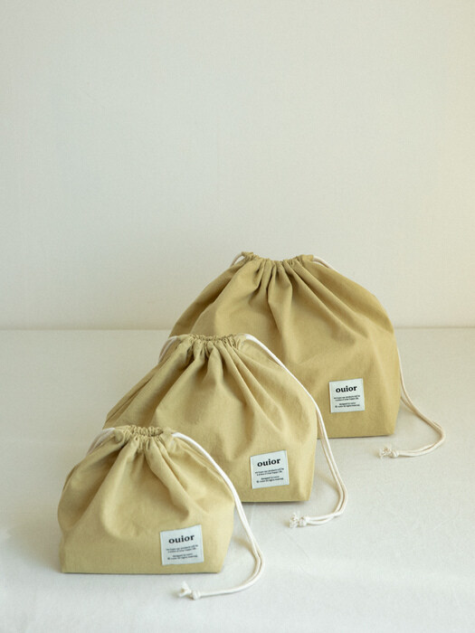 ouior chubby string pouch_wholegrain mustard