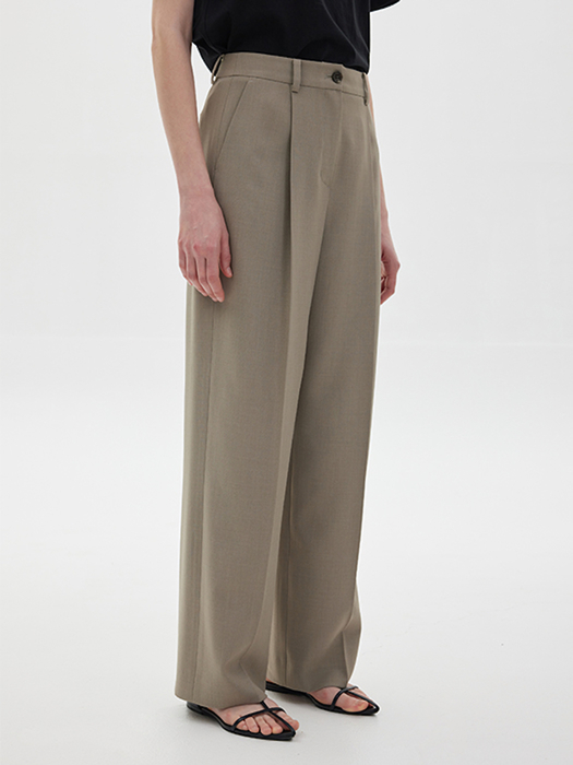 [NEW] Dubby One-tuck Slacks_2color