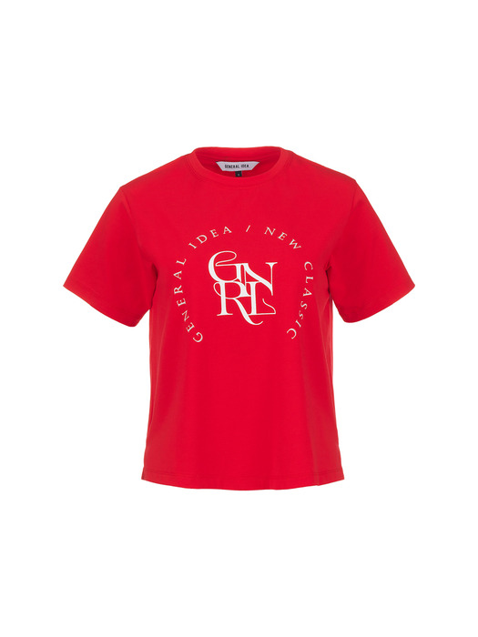 WOMAN 실켓 에센셜 로고 반팔 티셔츠 [RED] / WBC2L01518