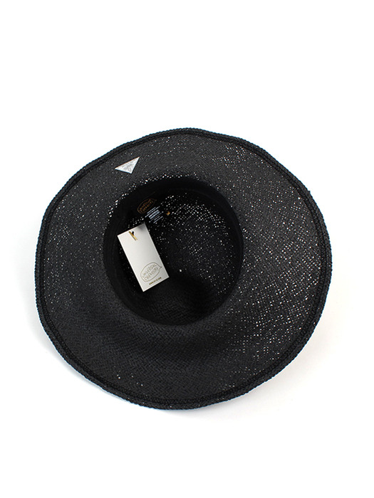 Summer Black Round Panama Hat 여름페도라