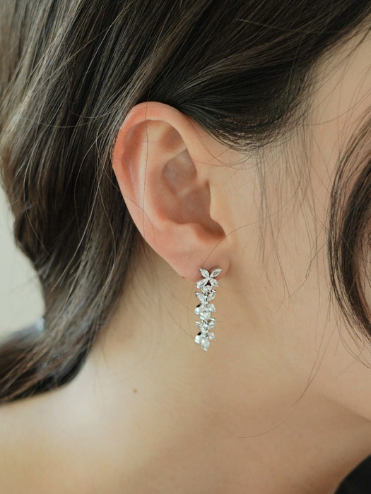 [Silver925] Potala Tiara Long Earrings