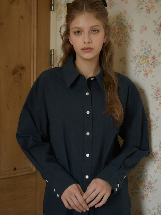 A3459 Reve essential shirt_Navy