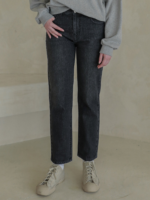 Lossy  boy-fit denim pants_gray