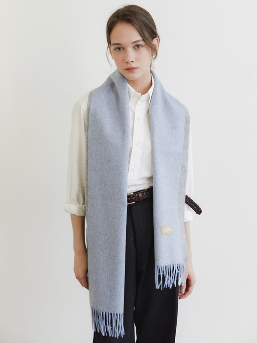 two tone wool muffler (M020_blue)