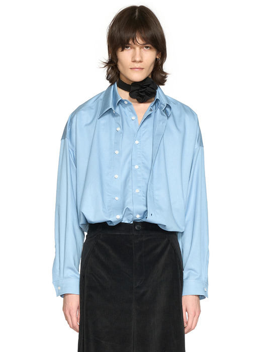 BLUE DOUBLE LAYER SHIRT