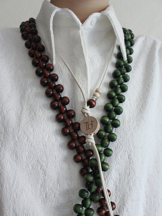 Handmade Wooden Beads Mini Bag (BROWN)