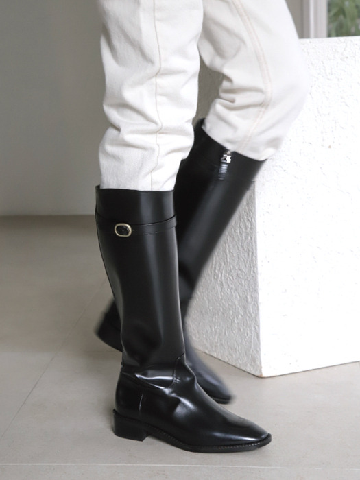 Saddle long boots / black(basic)