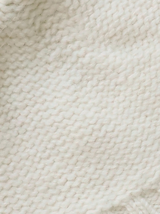 Alpaca knit beanie (Ivory)
