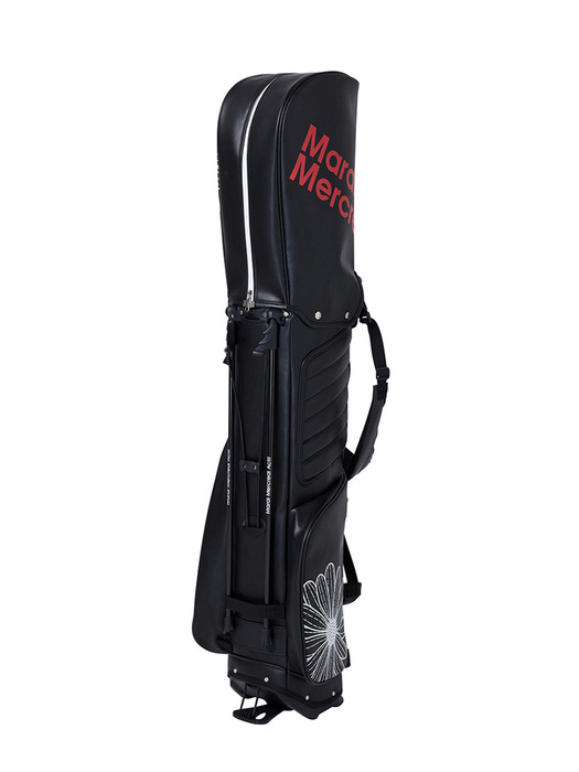 ALL OVER FLOWERS PRINTED GOLF BAG_BLACK RED