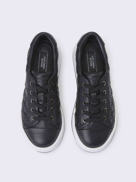 Quilting sneakers(black)_DG4DS24009BLK