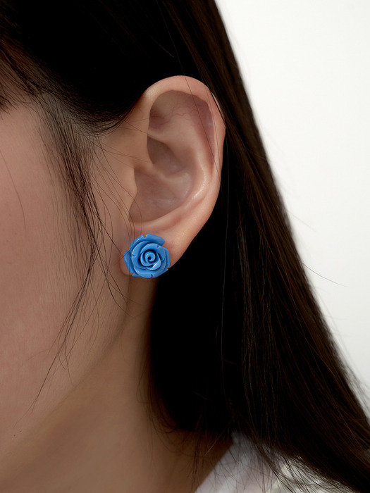 rose formica earring - blue
