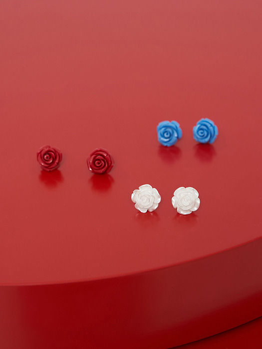 rose formica earring - blue