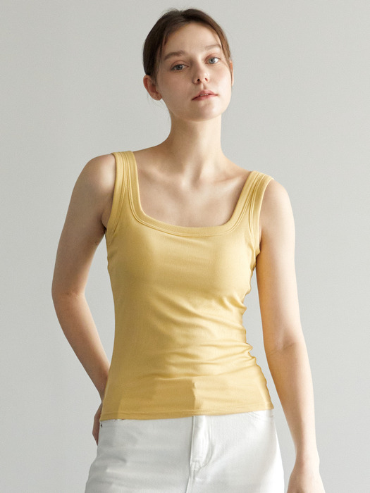 [단독] 와이드 스트랩 브라탑 나시 티셔츠 5colors 2P