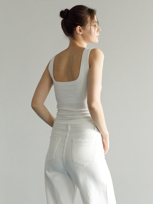 [단독] 와이드 스트랩 브라탑 나시 티셔츠 5colors 2P