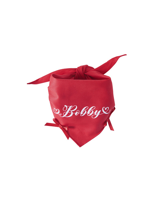 NAMING MERRY RIBBON BANDANA (RED)