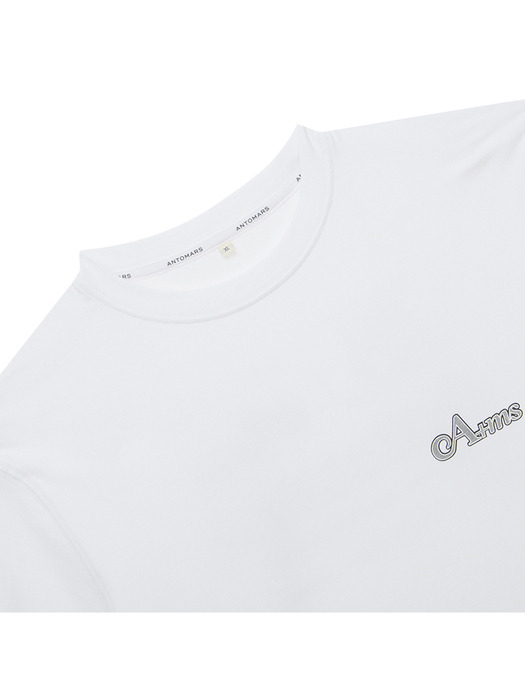 매스매틱스 프린트 티셔츠 남성 - 화이트