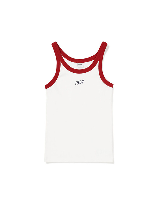 [Mmlg W] 1987 SLEEVELESS (EVERY WHITE / CHILLI RED)